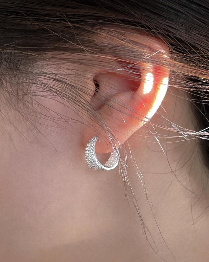 Full Zircon Stone Hoop Earrings