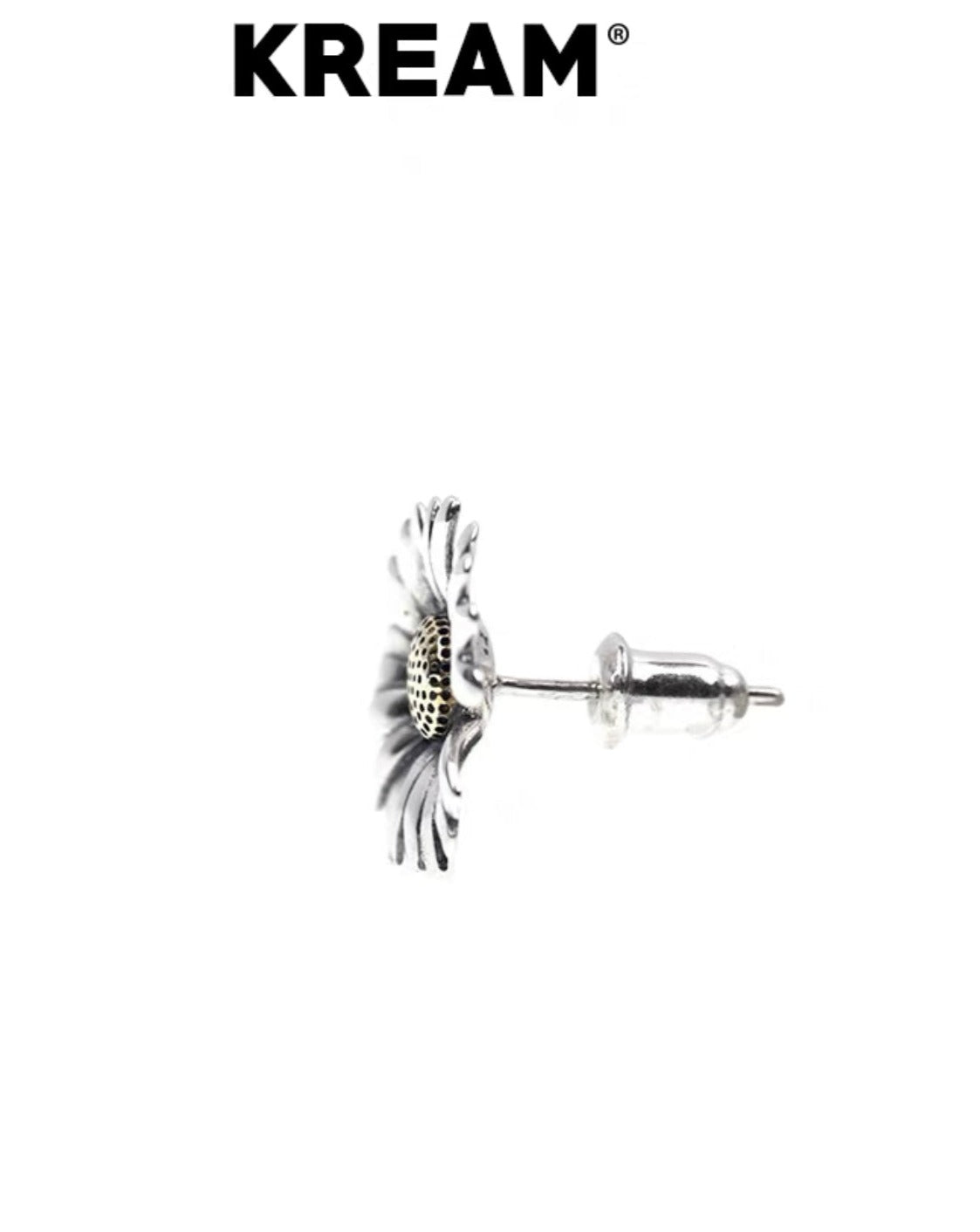 KREAM Daisy Stylish 925 Sterling Silver Earrings Side