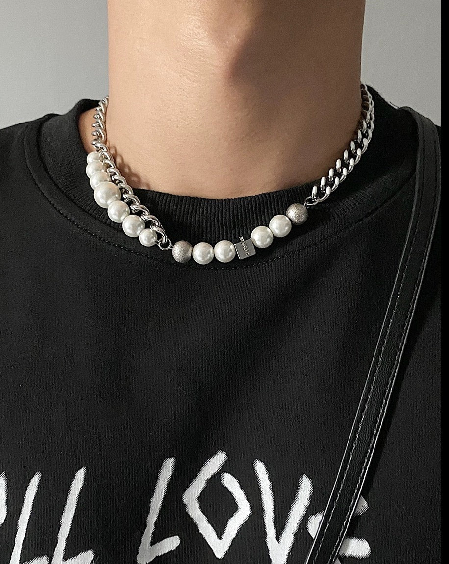Double Layer Cuban Pearl Necklace