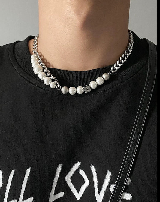 Double Layer Cuban Pearl Necklace