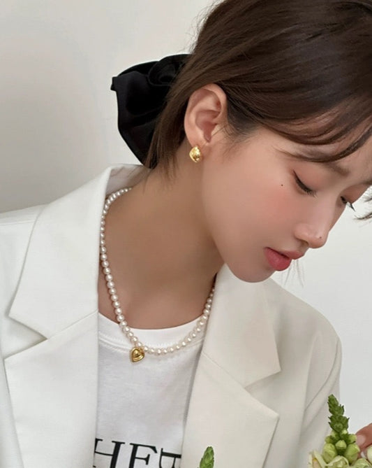 Fashion Teardrop Octagram Silver/Gold Earrings Model
