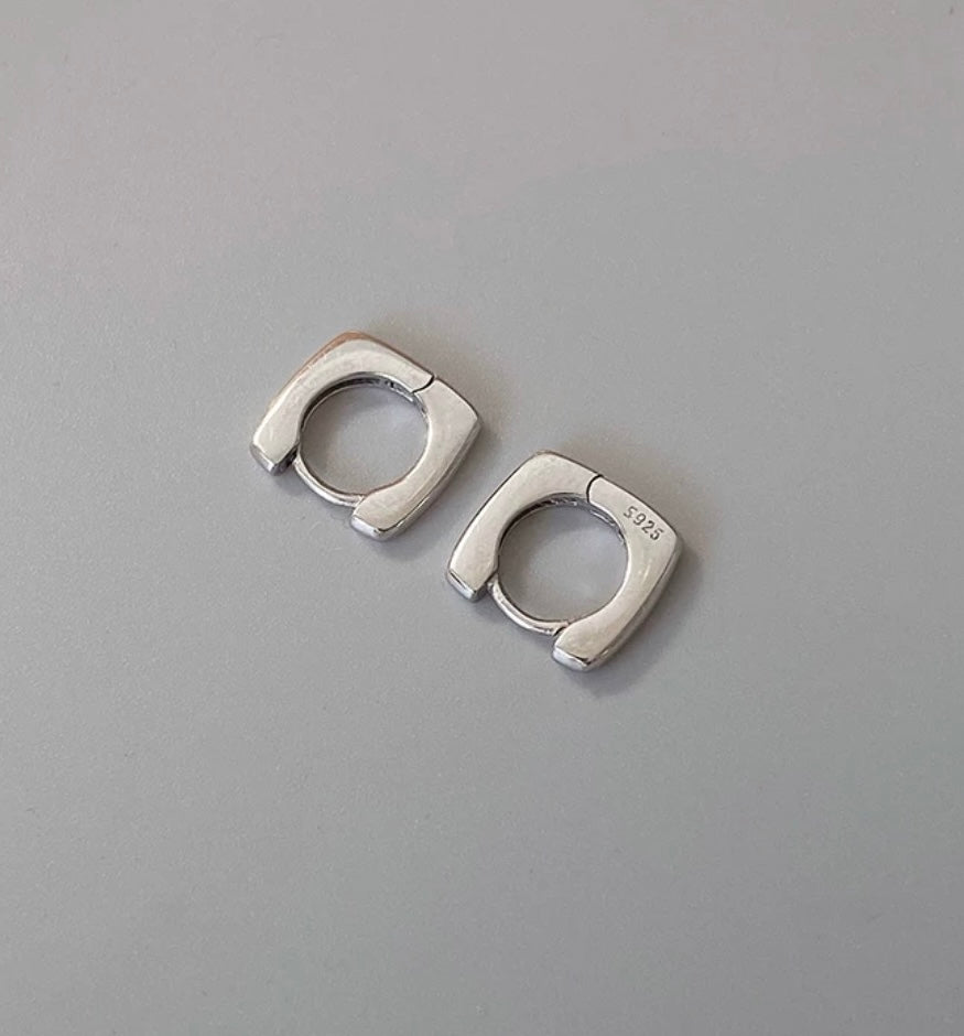 In Style Clip on Hoop Earrings Silver Small Hoop